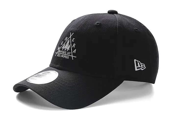 New Era Cotton Baseball Caps Unisex Black