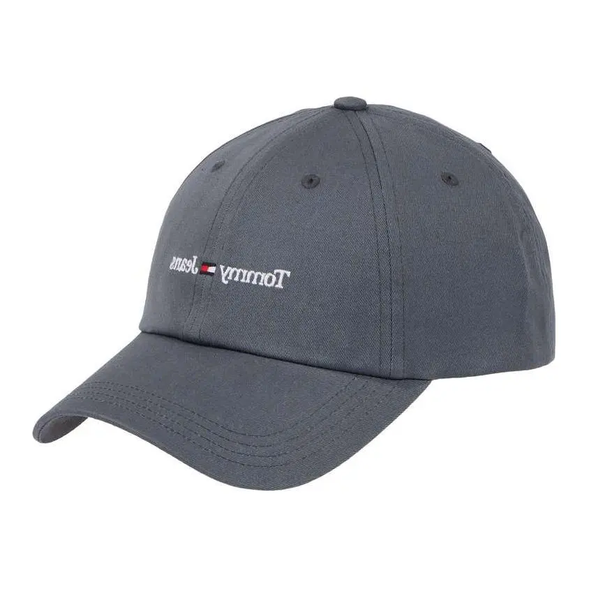 Tommy Hilfiger Organic Cotton Baseball Caps Men's Gray