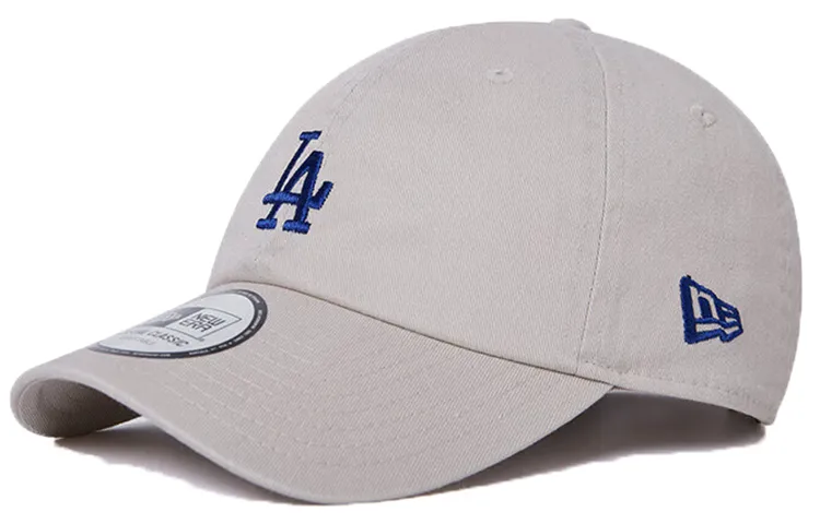 New Era LA Dodgers Logo Embroidered Baseball Cap Grey