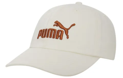 PUMA Cotton Baseball Caps Unisex Ecru