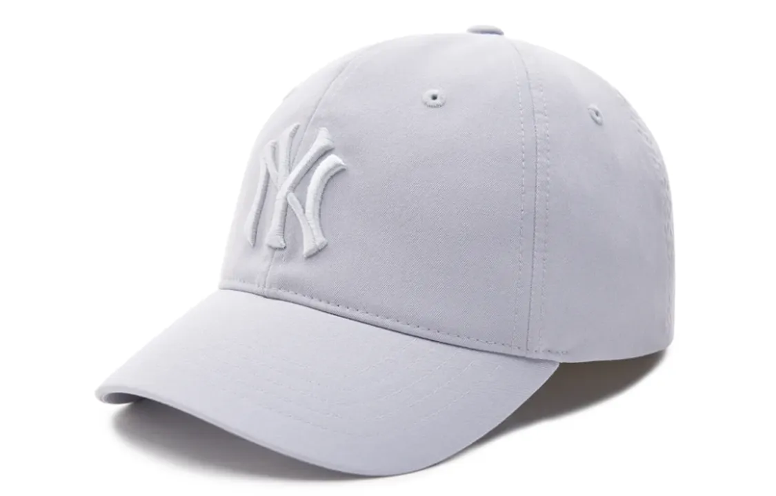MLB Embroidery Print Polyester Baseball Caps Unisex Gray White