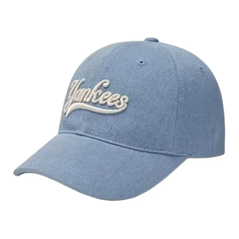 MLB Cotton Baseball Caps Unisex Light Blue/Dark Blue