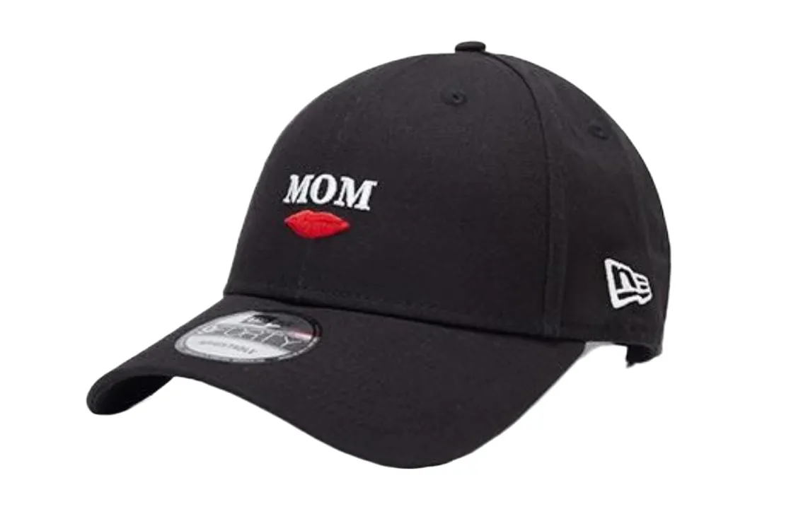 New Era Baseball Caps Unisex Black Red/Black White