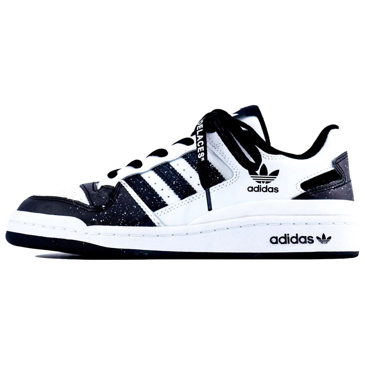 Adidas Originals FORUM Particle Nebula Leather Slip Resistant Abrasion Resistant Low top Skateboard Shoes Unisex
