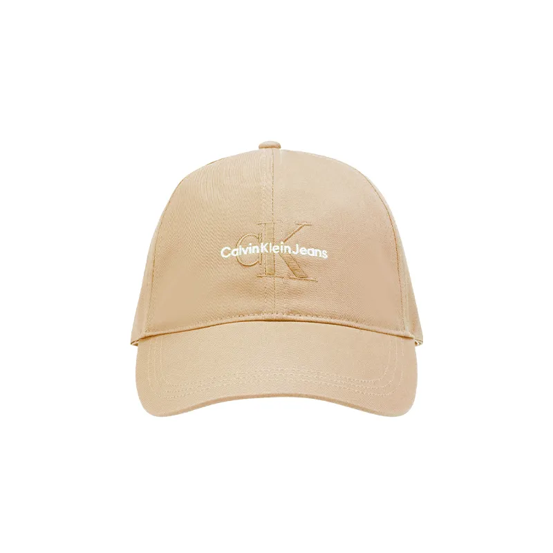CALVIN KLEIN Cotton Baseball Caps Men's Light Khaki