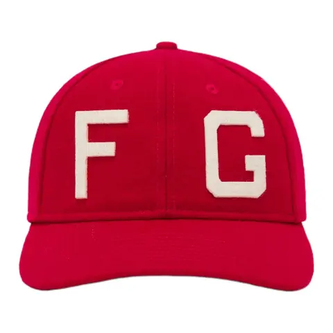 Fear Of God x New Era Wool Baseball Caps Unisex Red