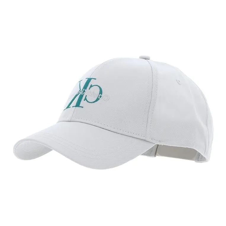 CALVIN KLEIN Cotton Baseball Caps Men's White