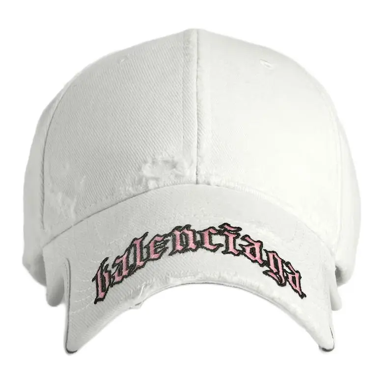 Balenciaga Blackletter Script Faded Cap