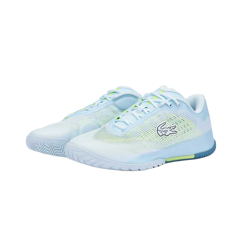 LACOSTE AG LT Tennis Shoes Men’s Low Top Light Blue/Yellow
