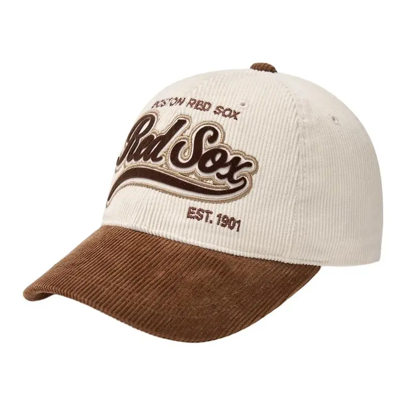 MLB Corduroy Baseball Caps Unisex Beige