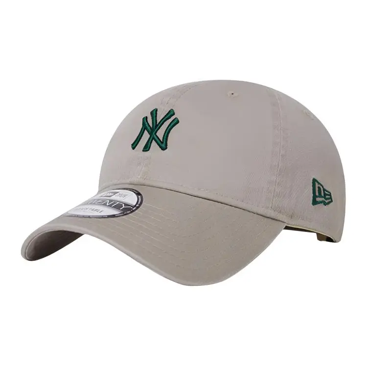 New Era Cotton Baseball Caps Unisex Beige Gray