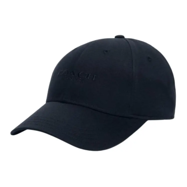 COACH Cotton Baseball Caps Unisex Marine Blue
