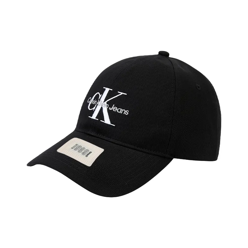 CALVIN KLEIN Cotton Baseball Caps Unisex Black