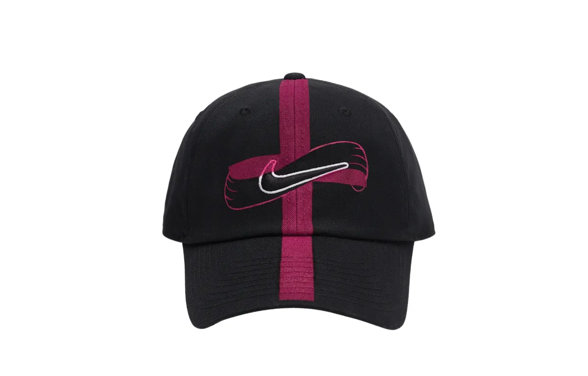 Nike Polyester Baseball Caps Unisex Black Rose Red