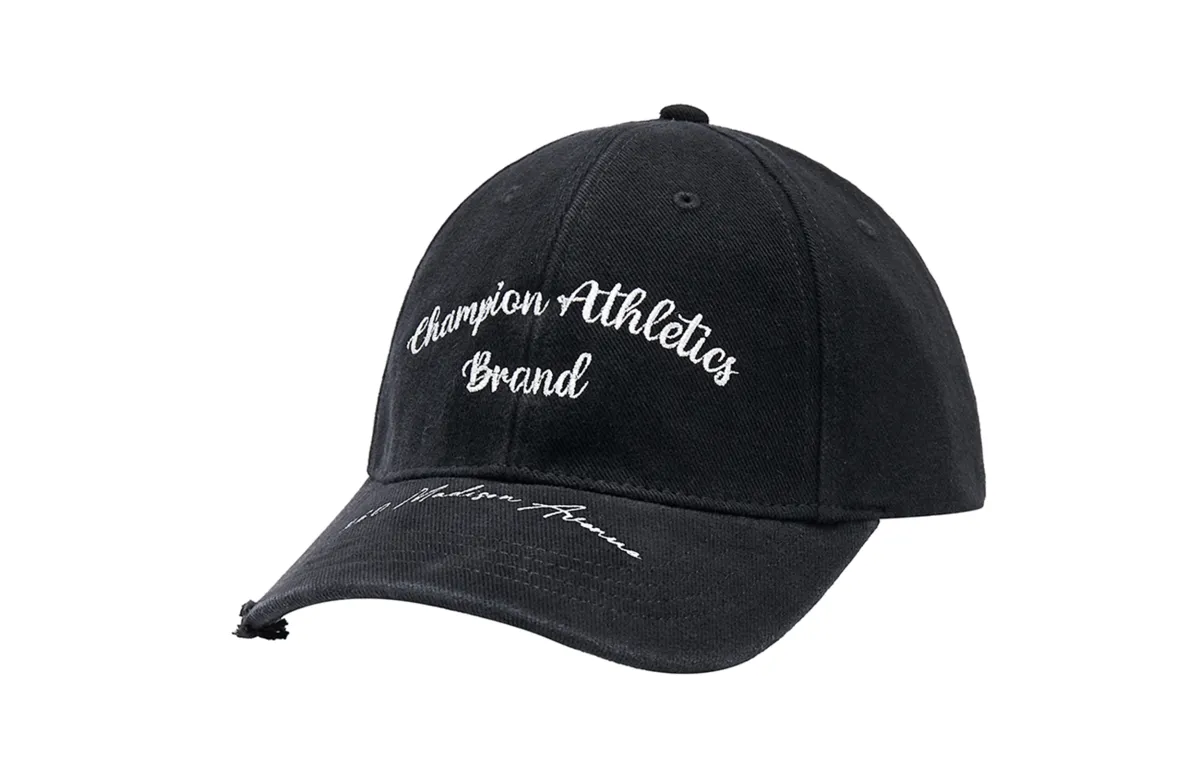 Champion Cotton Baseball Caps Unisex Black/Smoke Gray/Washed Blue Denim Color