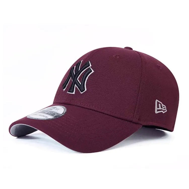 New Era Elastane Polyester Baseball Caps Unisex Umber Red