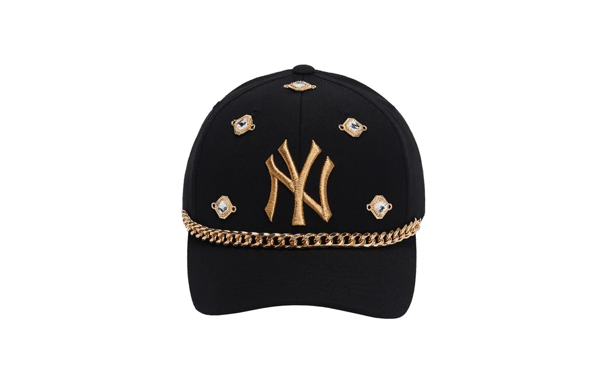 MLB Acrylic Baseball Caps Unisex Black Gold