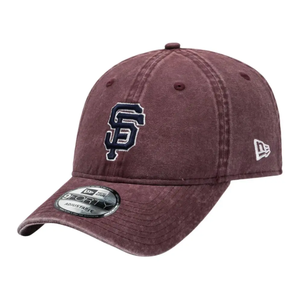 New Era Cotton Baseball Caps Unisex Burgundy