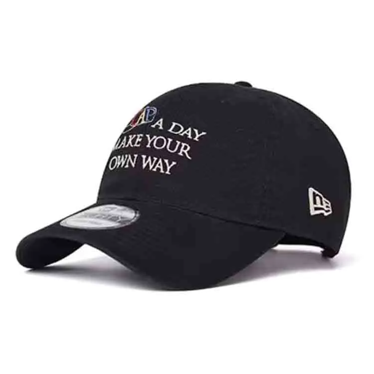 New Era Cotton Baseball Caps Unisex Black