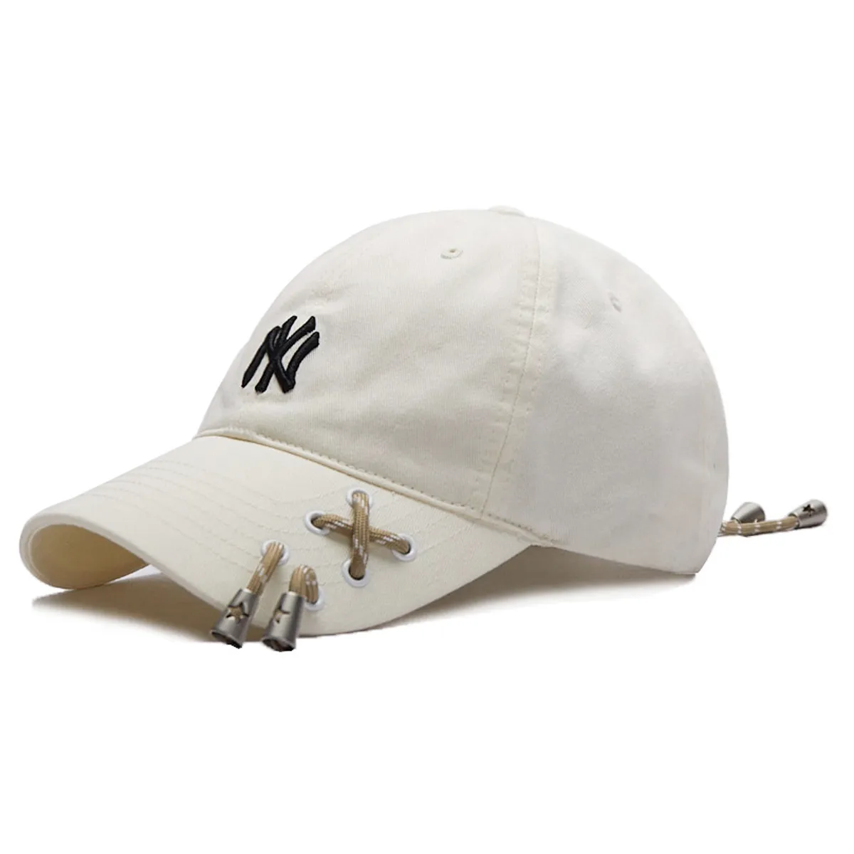 MLB Cotton Baseball Caps Unisex White