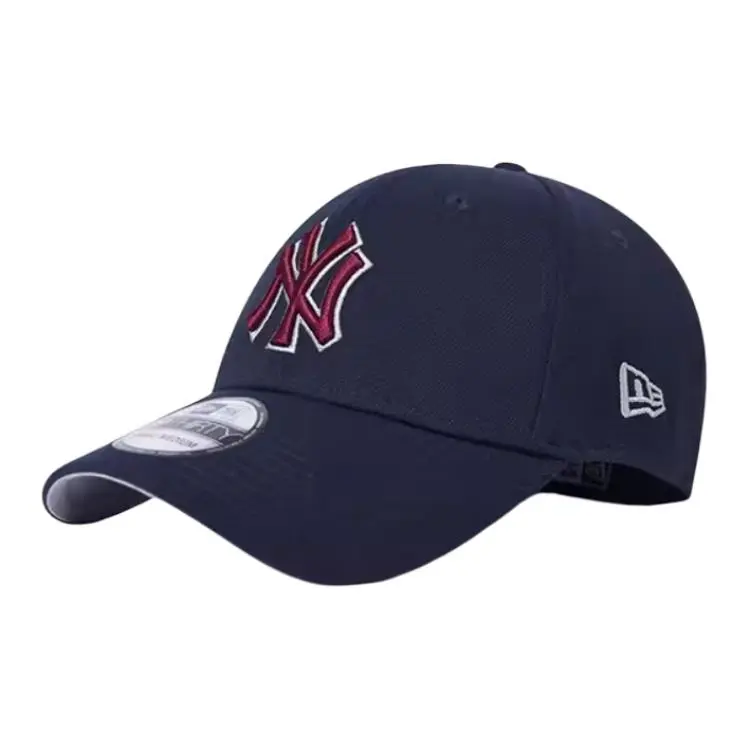 New Era Cotton Elastane Polyester Baseball Caps Unisex Navy Blue