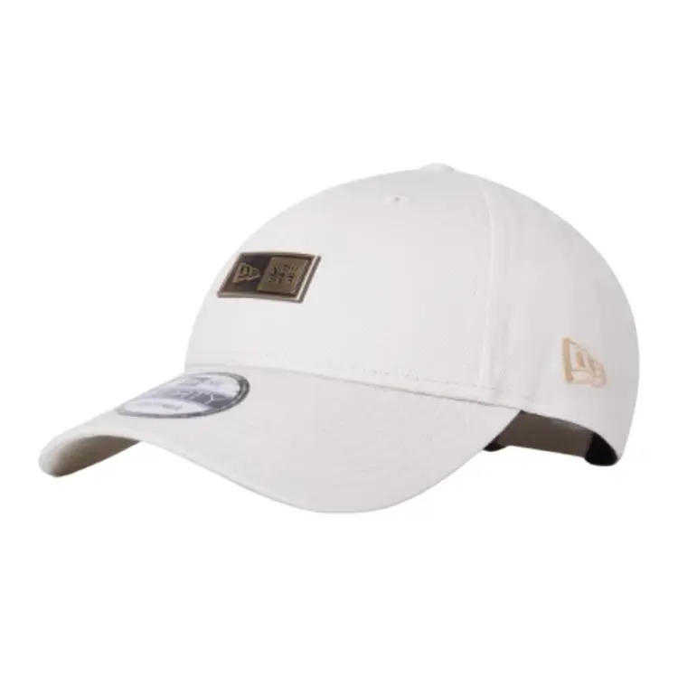 New Era Cotton Metal Baseball Caps Men's White