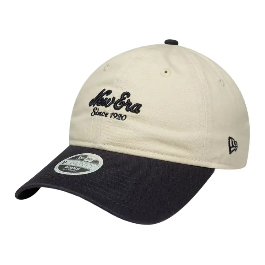 New Era 100% Cotton Baseball Caps Women's Black/Cream