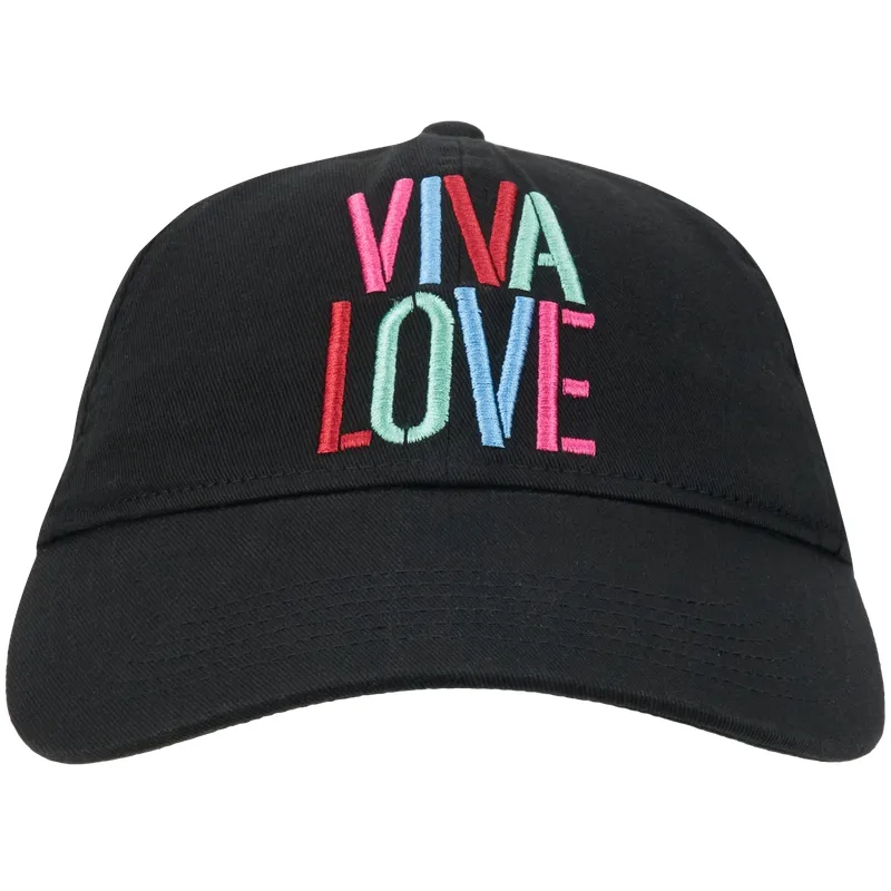 CALVIN KLEIN Rainbow Series Cotton Baseball Caps Unisex Space Black