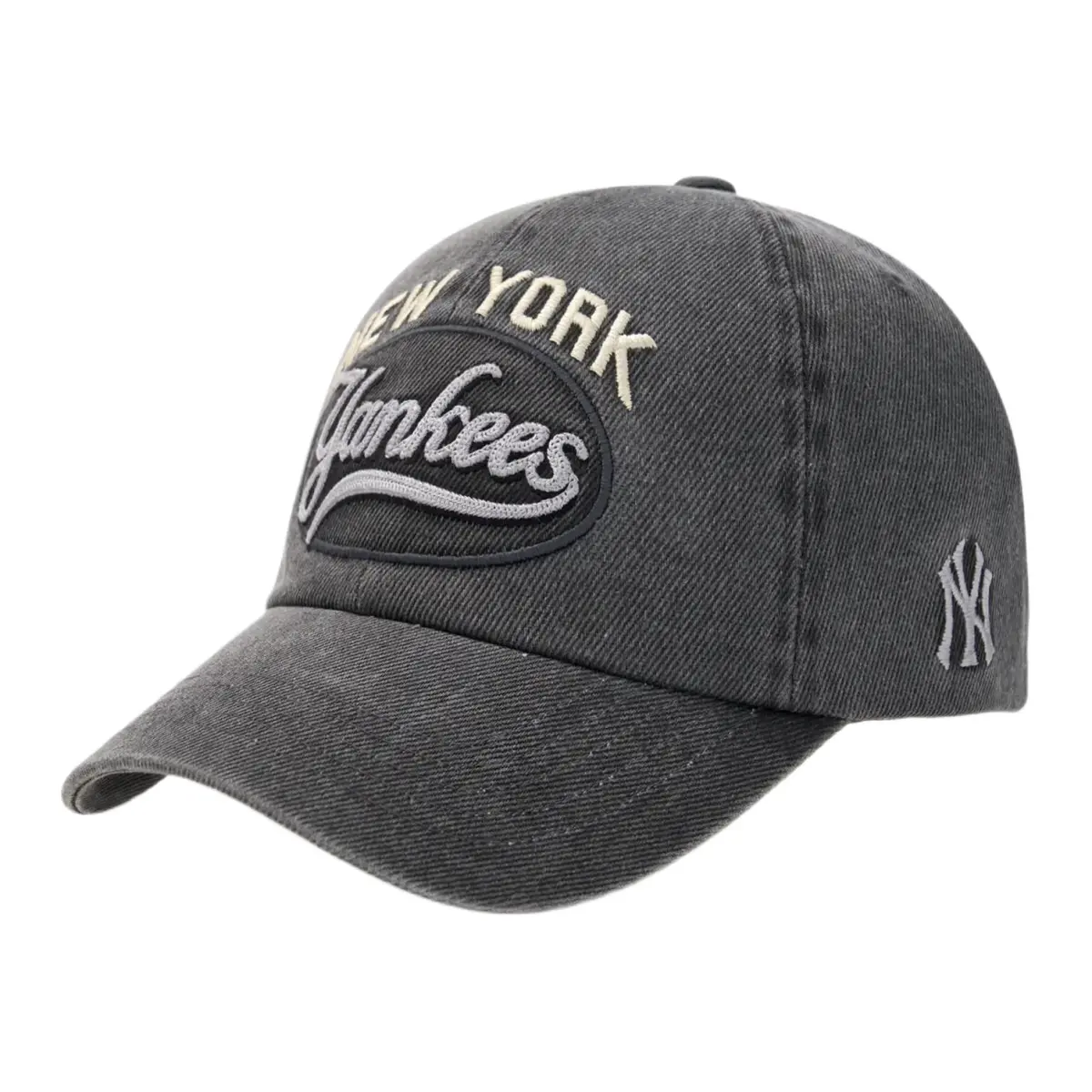 MLB 100% Cotton, Polyester Baseball Caps Unisex Black Gray
