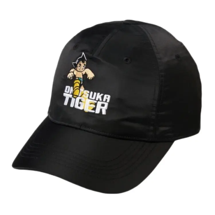 Onitsuka Tiger Polyamide Baseball Caps Unisex Black
