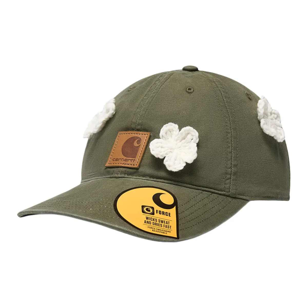 Carhartt Cotton Baseball Caps Unisex Army Green