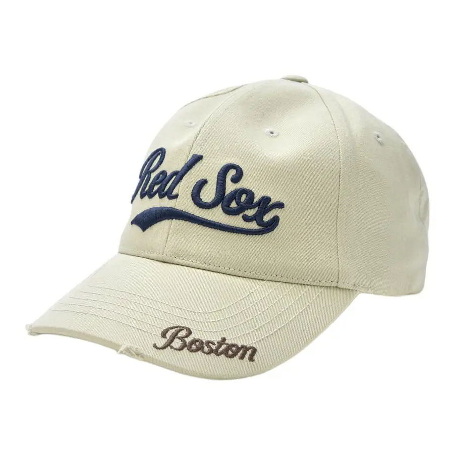 MLB Cotton Baseball Caps Unisex Light Beige