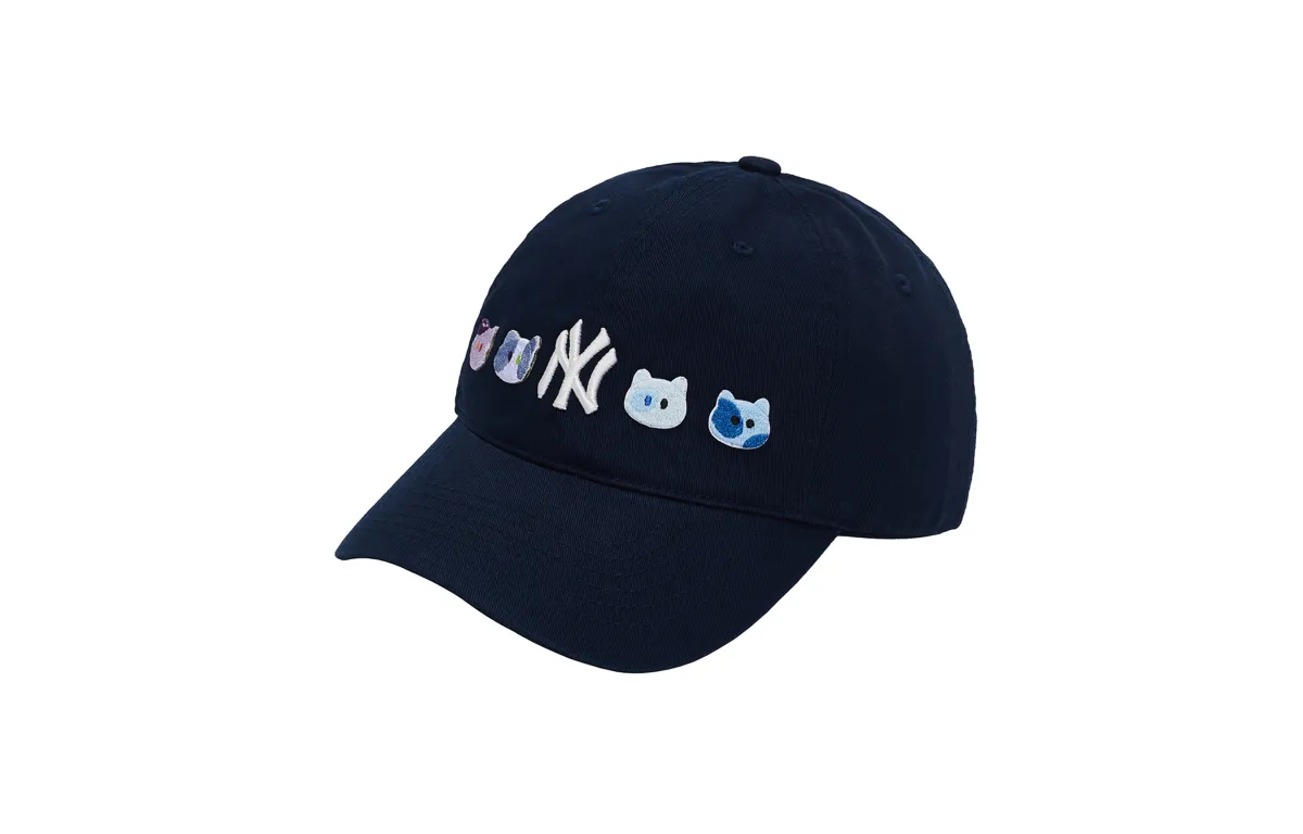 MLB Cotton Baseball Caps Unisex Navy Blue