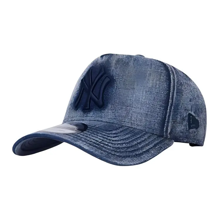 New Era Cotton Nylon Polyester Baseball Caps Unisex Navy Blue