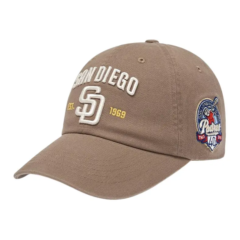MLB Cotton Baseball Caps Unisex Beige