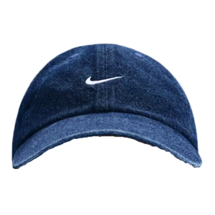 Nike Cotton Baseball Caps Unisex Marine Blue