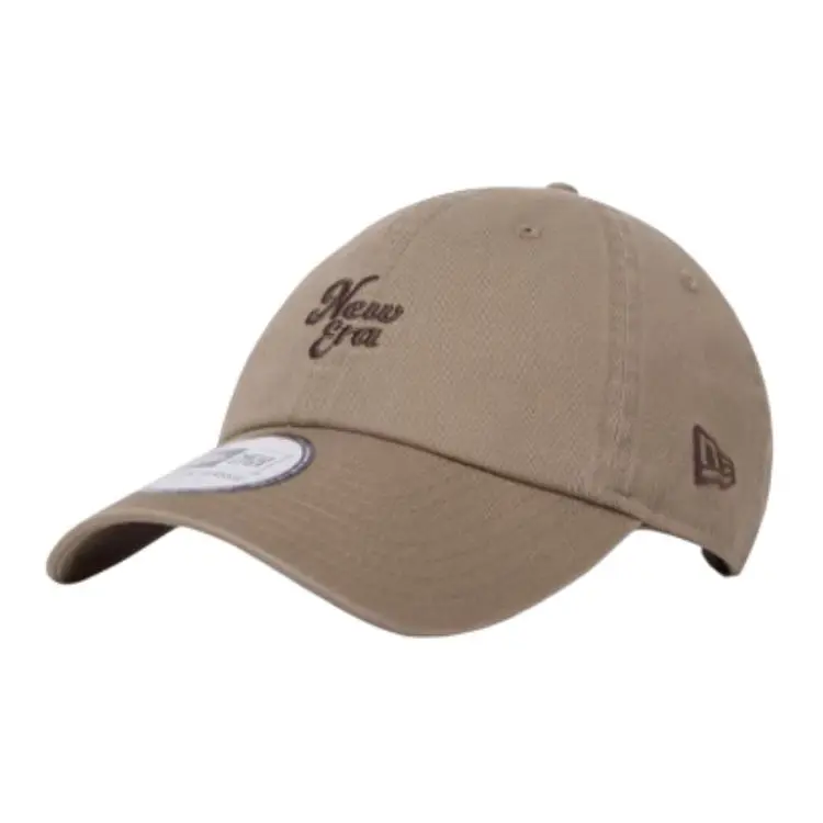 New Era Cotton Baseball Caps Unisex Khaki