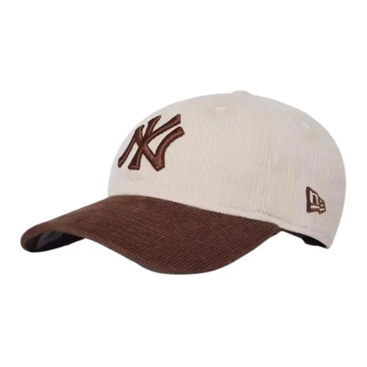 New Era Corduroy Baseball Caps Unisex White