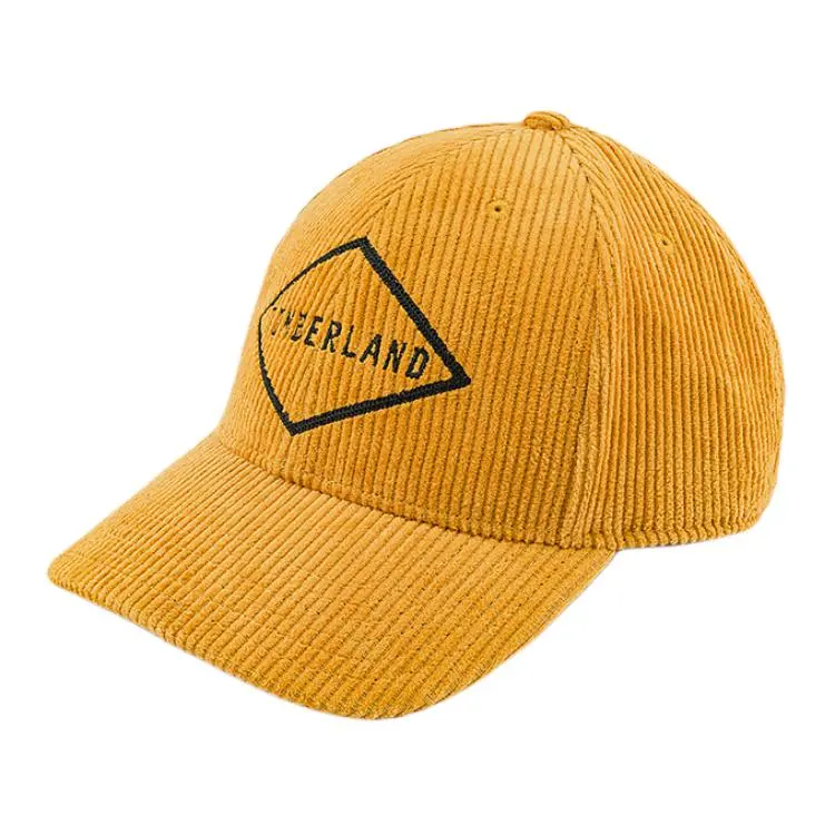 Timberland Corduroy Blend Baseball Caps Unisex Yellow