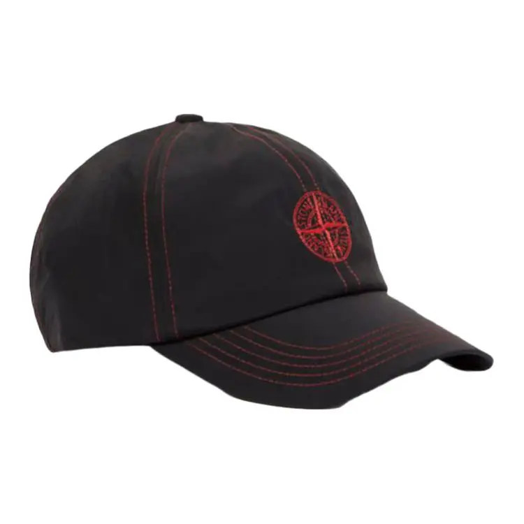 STONE ISLAND Nylon Baseball Caps Unisex Black