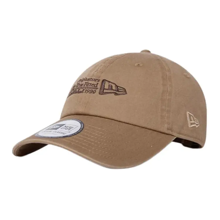 New Era Cotton Baseball Caps Unisex Khaki