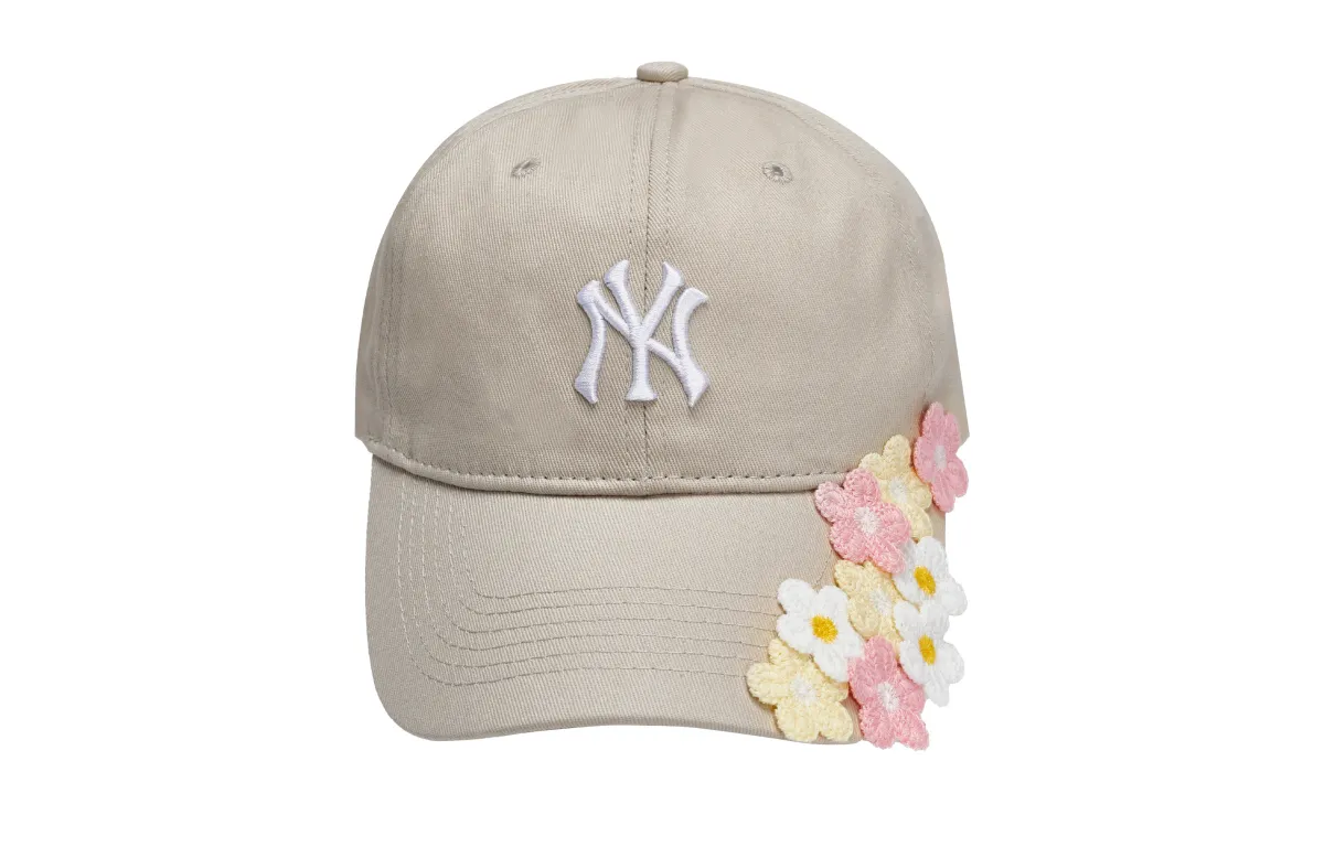 MLB Cotton Baseball Caps Unisex Beige