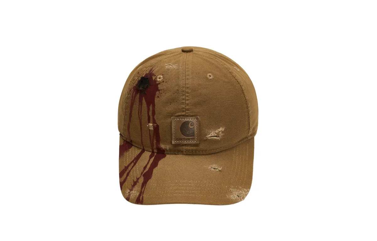 Carhartt Cotton Baseball Caps Men's Khaki Red