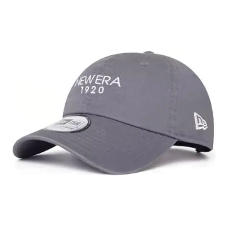 New Era Cotton Baseball Caps Unisex Smoke Gray