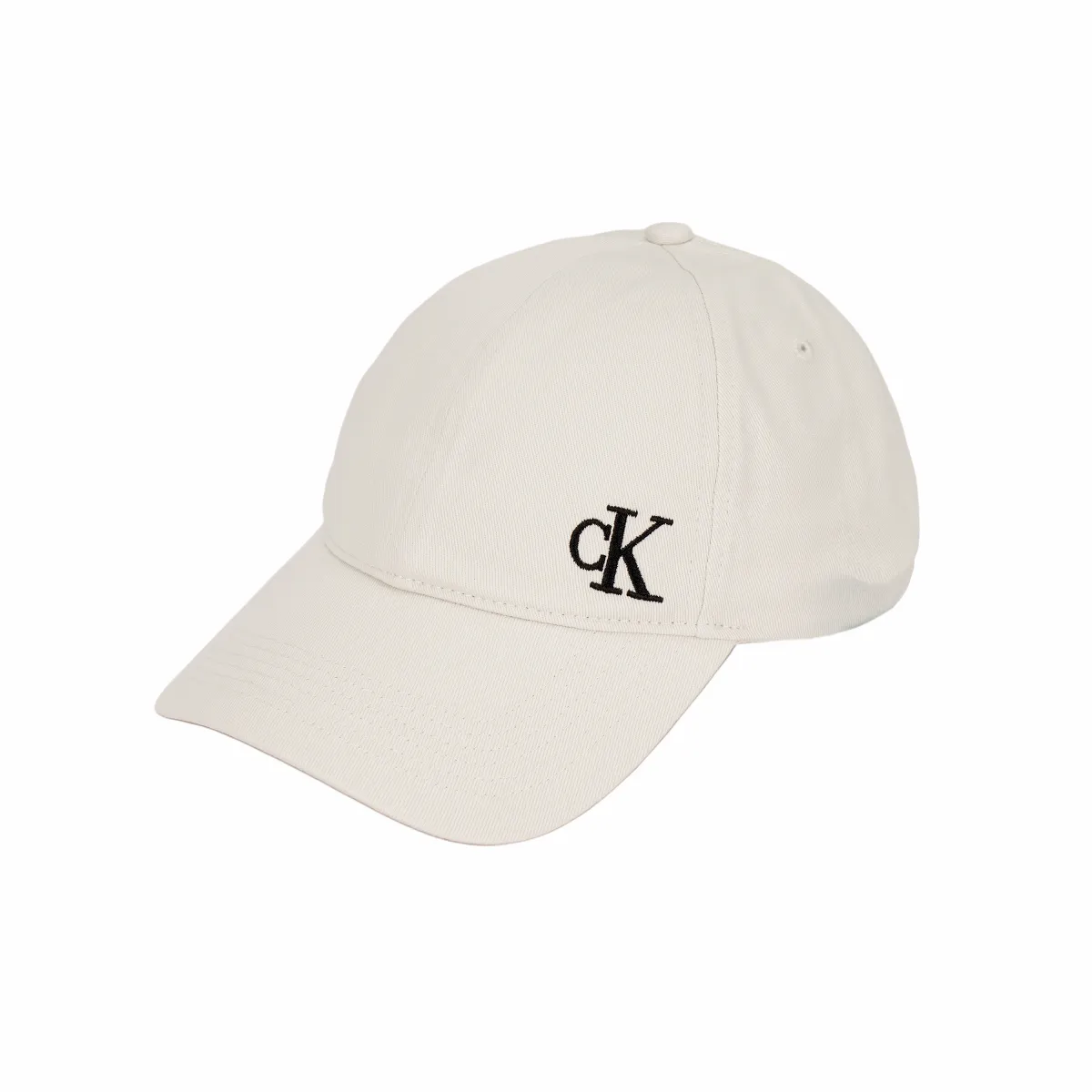 CALVIN KLEIN Cotton Baseball Caps Unisex Bone White