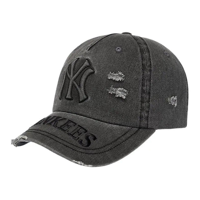 MLB Cotton Baseball Caps Unisex Dark Gray