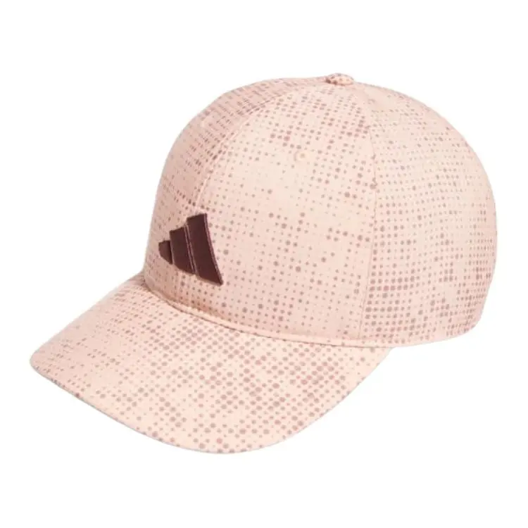 Adidas Brand Logo Polyester Baseball Caps Women's Pink