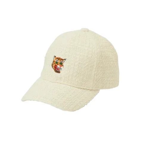 Onitsuka Tiger Polyester Baseball Caps Unisex Ecru