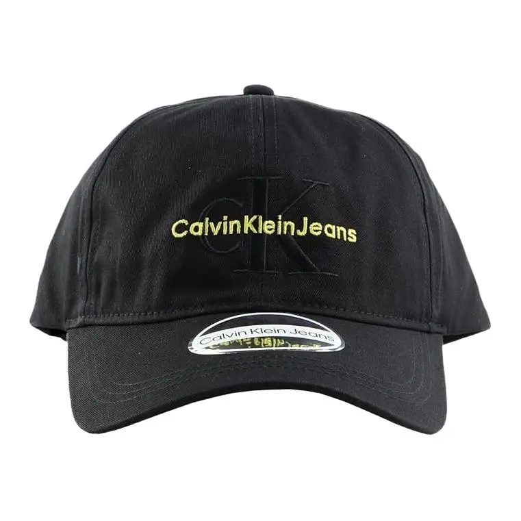 CALVIN KLEIN Cotton Baseball Caps Unisex Black