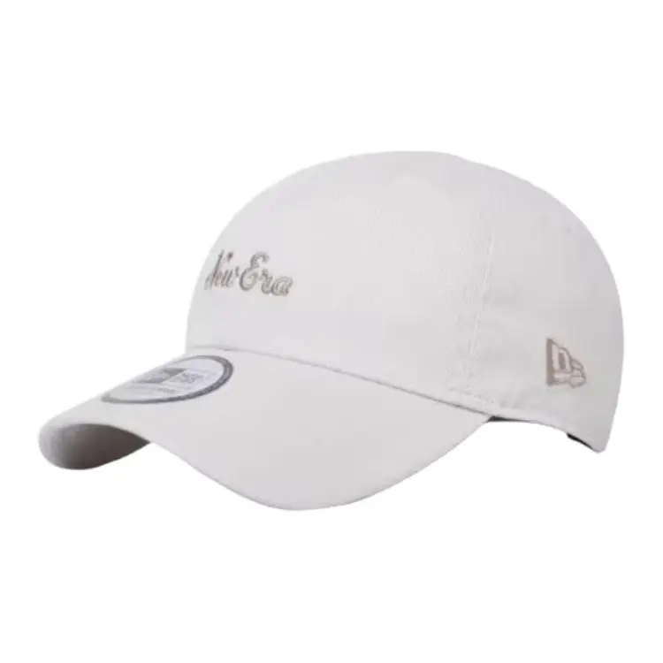 New Era Cotton Baseball Caps Unisex Ivory White